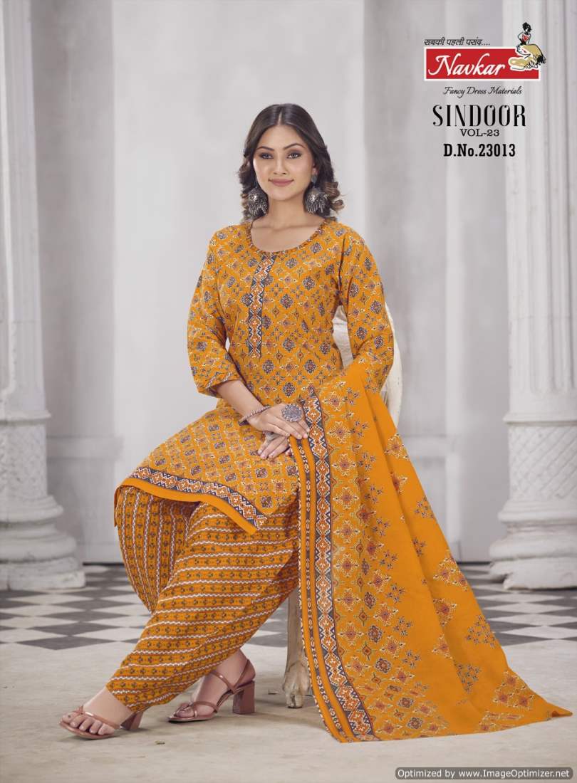 Sindoor Vol 23 By Navkar Pure Cotton Printed Readymade Dress Wholesale Shop In Surat